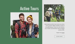 Free CSS Layout For Active Romantic Tours