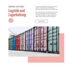 Weltweiter Frachtversand Einfache CSS-Vorlage