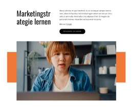 Marketingstrategie Lernen Einzelseiten-Website