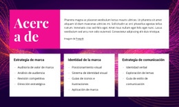 Acerca De La Marca Y El Diseño - HTML Website Builder