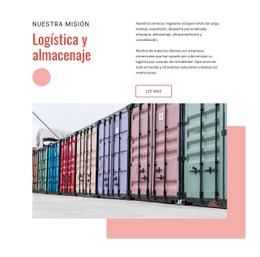 Envío De Carga Mundial -Maqueta De Sitio Web Lista Para Usar