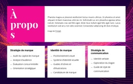 À Propos De L'Image De Marque Et Du Design - Conception De Site Moderne