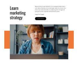 Learn Marketing Strategy HTML Template