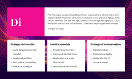 Informazioni Sul Marchio E Sul Design Modello Di Layout CSS