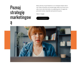 Poznaj Strategię Marketingową - Szablon Strony Internetowej Do Pobrania Za Darmo