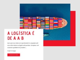 Melhor Empresa De Transporte De Contêineres - Design HTML Page Online