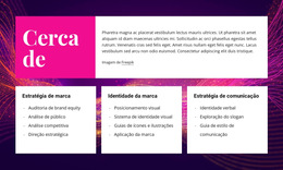 Sobre Branding E Design Modelo De Layout CSS