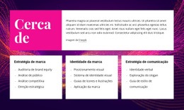 Sobre Branding E Design - Modelo Responsivo De Uma Página