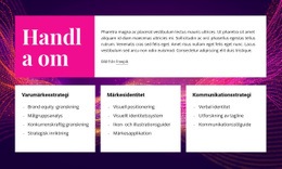 Om Varumärke Och Design - Mall För Att Lägga Till Element På Sidan