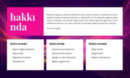 Markalaşma Ve Tasarım Hakkında - Duyarlı Tek Sayfalık Şablon