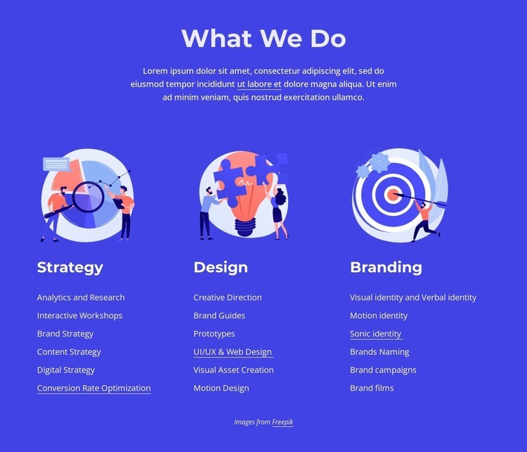 Building brands with cultural impact Homepage Design