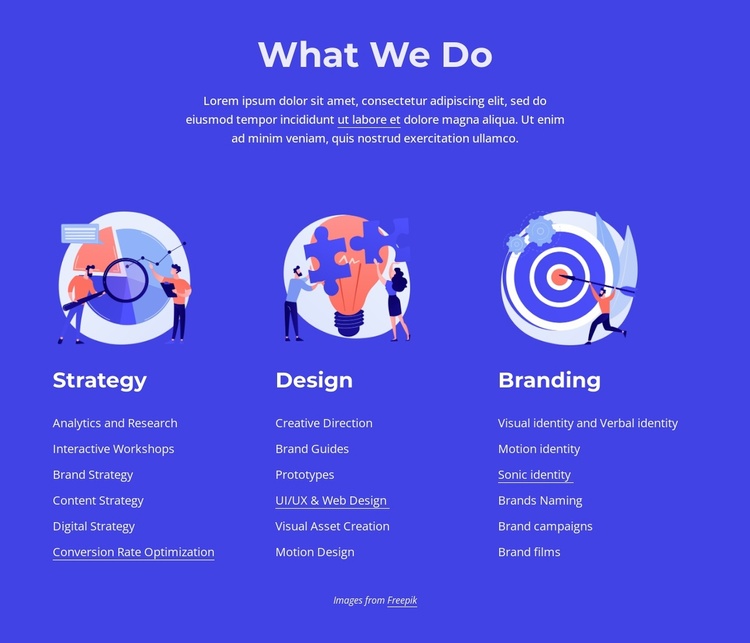 Building brands with cultural impact Website Template