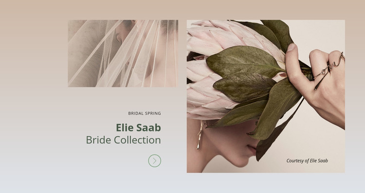 Bride Collection Homepage Design