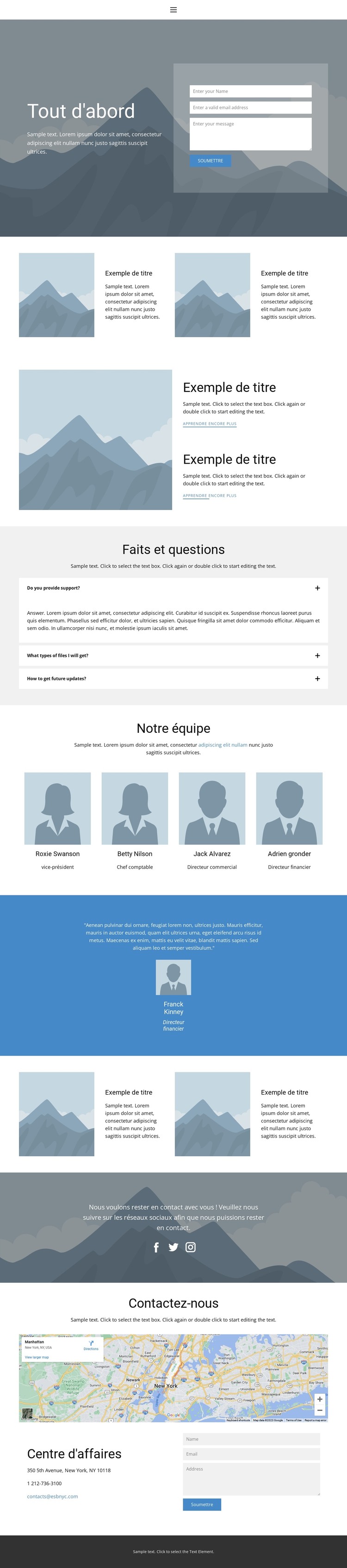Accueil 5 Modèle HTML