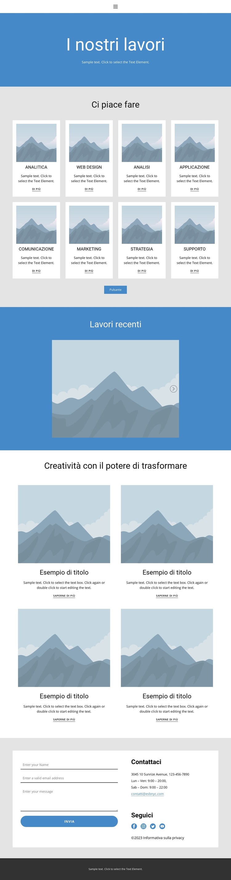 Portafoglio5 Modello di sito Web