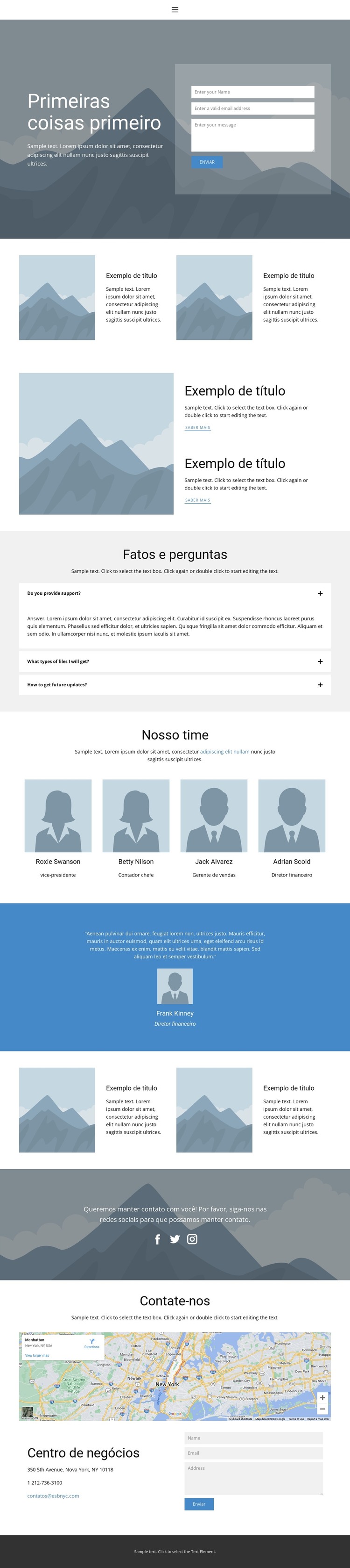 Início 5 Modelo HTML