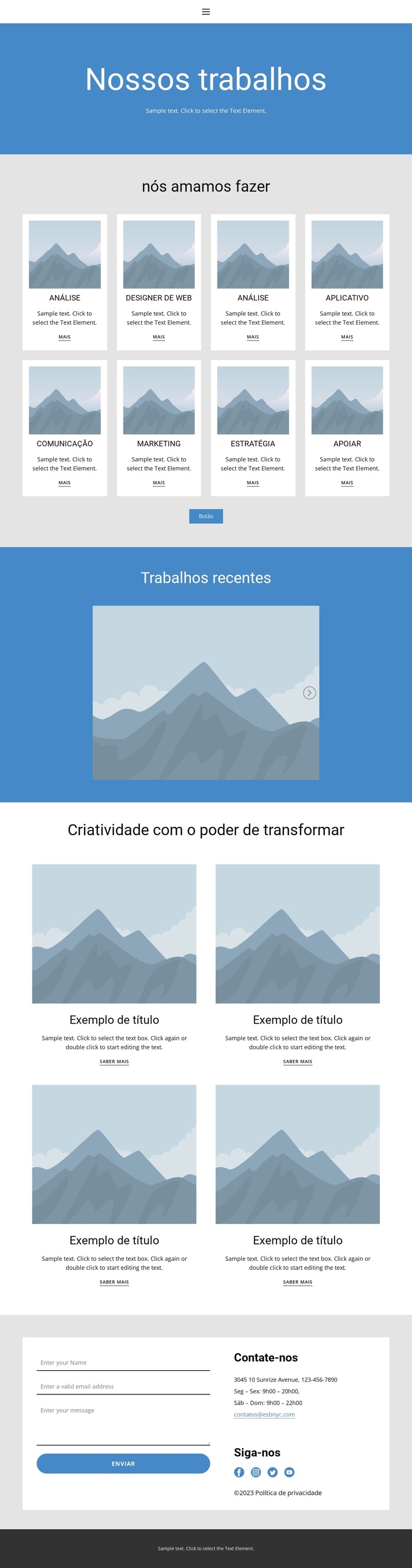 Carteira5 Modelo de site