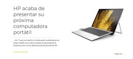 Página De Inicio Del Sitio Web Para Portátil Desvelado