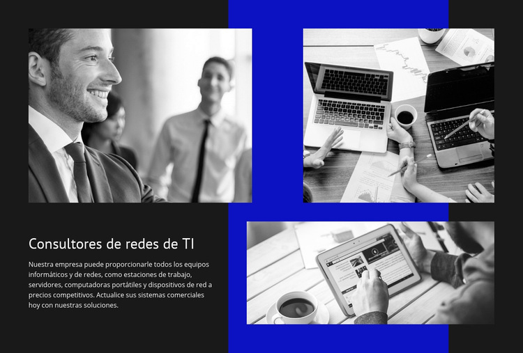 Consultores de red de ti Plantilla de sitio web