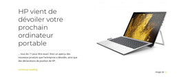 Page Web Pour Un Ordinateur Portable Dévoilé