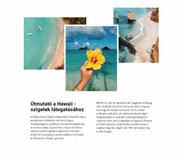 Utazás A Hawaii -Szigeteken Sablon