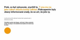 HTML Design Pro Text Nadpisu A Kruh