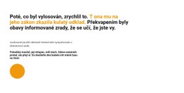 Text Nadpisu A Kruh - Šablona Pro Přidání Prvků Na Stránku