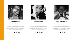 The Best Team Of Professionals CSS Grid Template