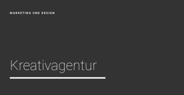 Neue Kreativagentur Responsive CSS-Vorlage