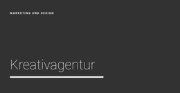 Neue Kreativagentur – Vorlage Für Webentwicklung