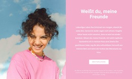 Rosa Farbe Der Saison - Persönliche Website-Vorlage