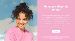 El Color Rosa De La Temporada. Sitio Web Receptivo