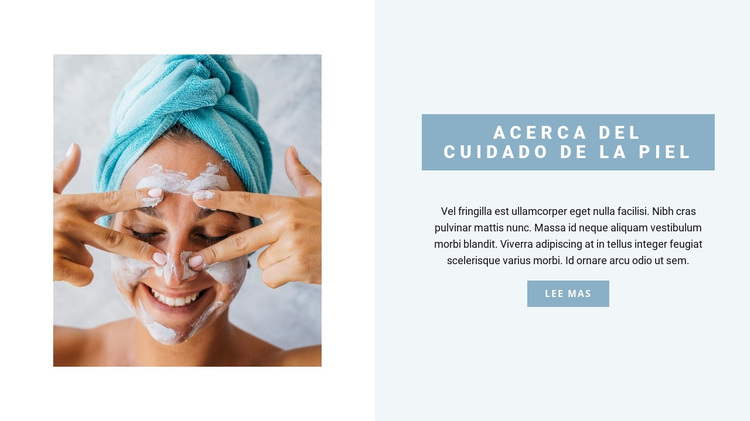 Cuidado facial profesional Tema de WordPress