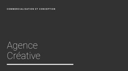 Nouvelle Agence De Création - Modèle De Maquette De Site Web