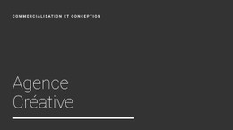 Nouvelle Agence De Création Modèle CSS Réactif