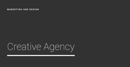 New Creative Agency - Web Development Template