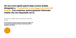 Progettazione HTML Per Testo Del Titolo E Cerchio