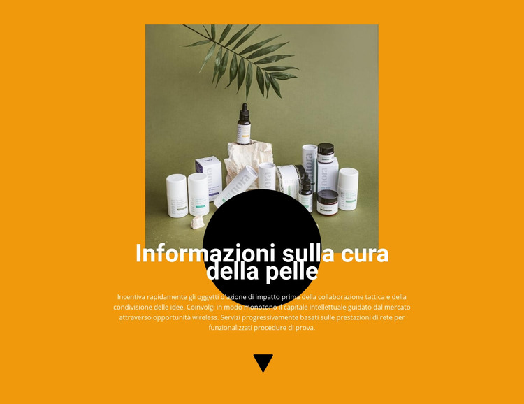 Cosmetici professionali Modello HTML