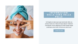 Cura Professionale Del Viso - Modello HTML5 Di Funzionalità