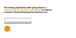 Title Text And Circle - Free One Page Template