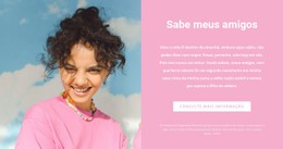 HTML Responsivo Para Cor Rosa Da Temporada