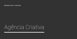 Construtor Joomla Para Nova Agência De Criativos