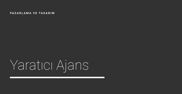 Yeni yaratıcı ajans Web Sitesi Oluşturucu Şablonları