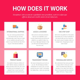 International Shipping Table CSS Template