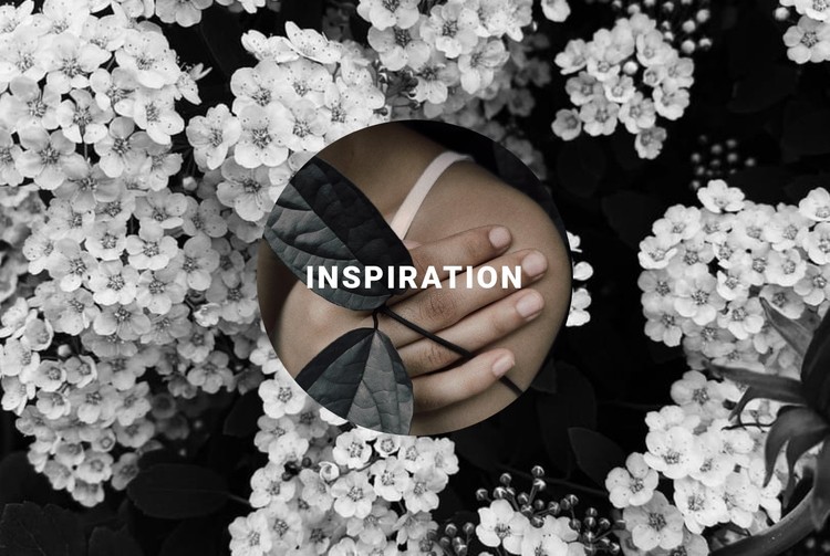 Inspiration in floral CSS Template