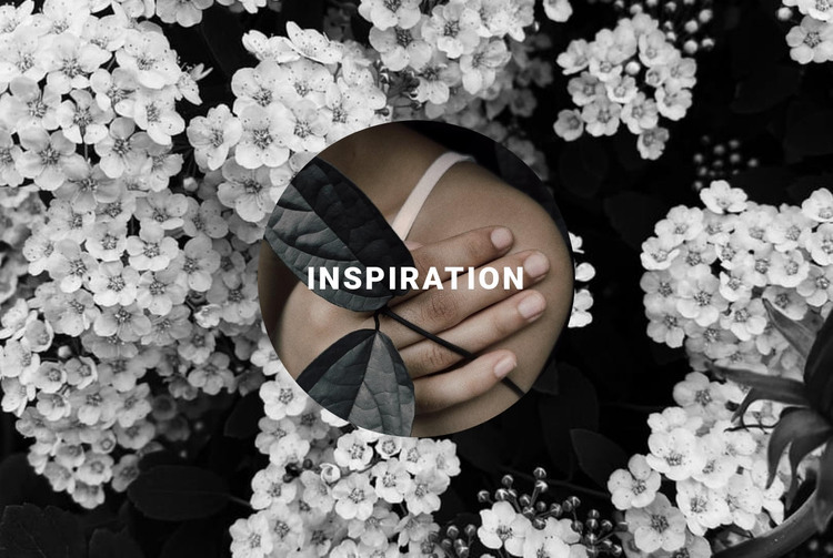 Inspiration in Blumen HTML-Vorlage