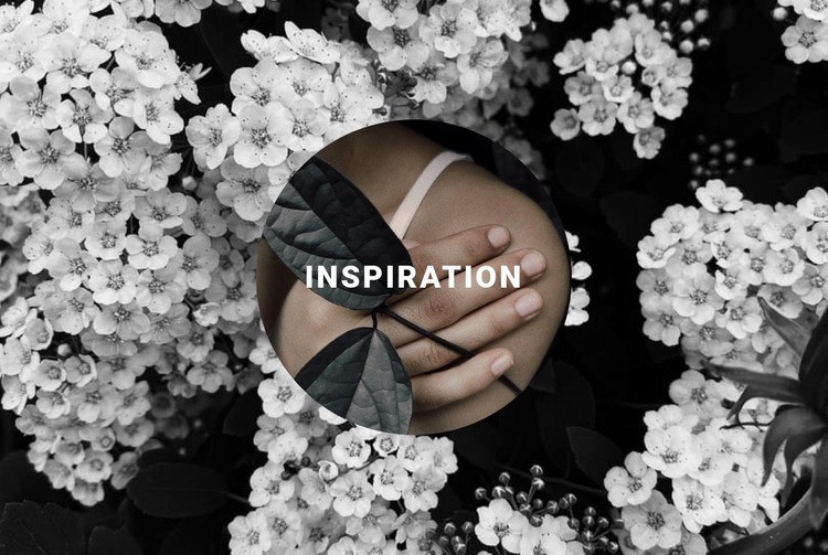 Inspiration in Blumen Website Builder-Vorlagen