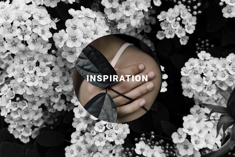 Inspiration in Blumen Landing Page