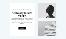 Sobre El Equipo De Diseño Plantilla HTML CSS Sencilla