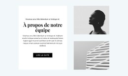 À Propos De L'Équipe De Conception Modèle HTML CSS Simple